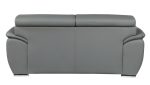 Carter Leather Sofa – Gray - Image 2