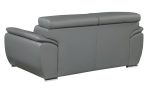 Carter Leather Sofa – Gray - Image 8