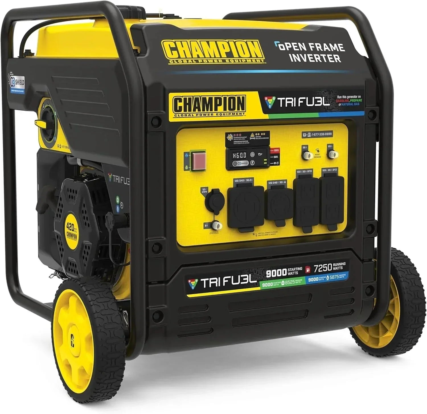 champion-201176-9000w-tri-fuel-open-frame-inverter-generators-8335328 Champion 201176 9000W Tri-Fuel Open Frame Inverter Generators. - Image 1