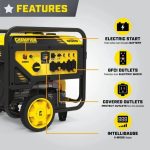 Champion Power Equipment 12,000-Watt Electric Start Dual Fuel Homes Backup Portable Generator with CO Shields - Image 4