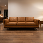 Chase Top-Grain Leather Sofa, 90 Inches MCM - Prioka