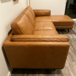 Chase Top-Grain Leather Sofa, 90 Inches MCM - Image 12