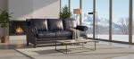 Chex Leather Loveseat - Image 2