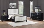 Coaster Fine Furniture Brookmead Modern Bedroom Furniture Set ? Wire-Brushed Finish with Fluted Texturing, Golden Demi-Lune Handles, and English Dovetail Craftsmanship - Image 3