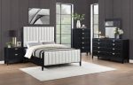 Coaster Fine Furniture Brookmead Modern Bedroom Furniture Set – Wire-Brushed Finish with Fluted Texturing, Golden Demi-Lune Handles, and English Dovetail Craftsmanship - Prioka