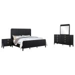 Coaster Fine Furniture Brookmead Modern Bedroom Furniture Set ? Wire-Brushed Finish with Fluted Texturing, Golden Demi-Lune Handles, and English Dovetail Craftsmanship - Image 11