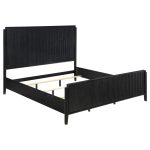 Coaster Fine Furniture Brookmead Modern Bedroom Furniture Set – Wire-Brushed Finish with Fluted Texturing, Golden Demi-Lune Handles, and English Dovetail Craftsmanship - Prioka
