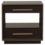 Coaster Fine Furniture Durango Bedroom Set ? Grid-Tufted Velvet Headboard & Gold Hardware - Image 7