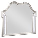 Coaster Fine Furniture Evangeline Bedroom Set ? Glam Silver Oak Finish, Double Arch Tufted Headboard, USB Nightstand & Felt-Lined Drawers - Image 3