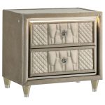 Coaster Fine Furniture Lorient Velvet Bedroom Set with LED Lighting and USB Charging - Image 15