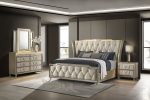 Coaster Fine Furniture Lorient Velvet Bedroom Set with LED Lighting and USB Charging - Prioka