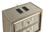 Coaster Fine Furniture Lorient Velvet Bedroom Set with LED Lighting and USB Charging - Image 16