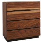 Coaster Fine Furniture Winslow Bedroom Set ? Smokey Walnut Platform Bed with Storage - Image 4