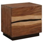Coaster Fine Furniture Winslow Bedroom Set ? Smokey Walnut Platform Bed with Storage - Image 5