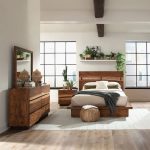 Coaster Fine Furniture Winslow Bedroom Set – Smokey Walnut Platform Bed with Storage - Prioka