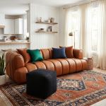 Cognac Top-Grain Leather Sofa - Image 6