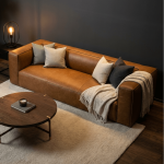 Colton Tan Leather Sofa - Image 9
