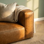 Colton Tan Leather Sofa - Image 3