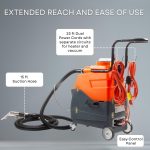 Commercial Heated Carpet & Upholstery Extractor, 160 PSI, 5.3 Gal Tank, 149°F - Image 6