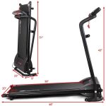 Compact Folding Treadmill for Home, Superfit Electric Walking Running Machine - Image 2