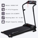 Compact Folding Treadmill for Home, Superfit Electric Walking Running Machine - Image 4