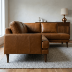 Corbin Top-Grain Leather Sectional - Image 4