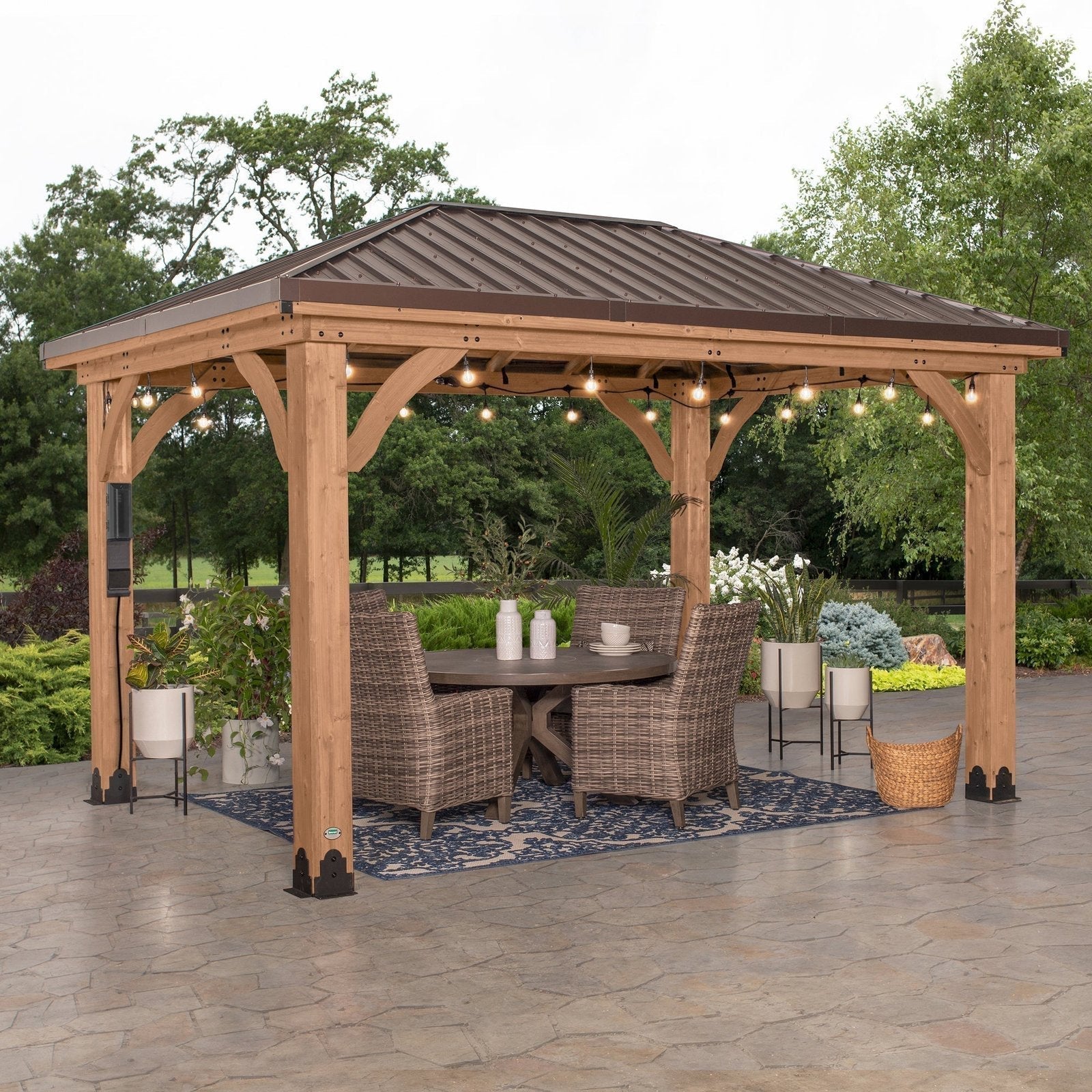 cordova-1410-outdoor-gazebo-with-steel-frame-and-weather-resistant-canopy-9332046 Cordova 14×10 Outdoor Gazebo with Steel Frame and Weather-Resistant Canopy - Image 1