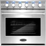 Cosmo 30-inch 4.5 Cu. Ft. Stainless Steel Gas Range with 5 Sealed Burners and Convection Oven - Prioka