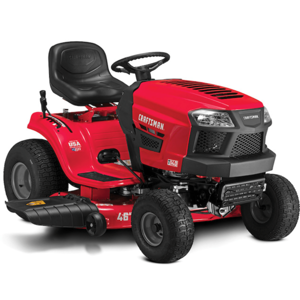 Craftsman T140 | 46″ 18.5HP Riding Mower | 540cc Briggs and Stratton Engine | Turf Saver Wheels - Prioka