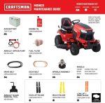 Craftsman T2200K 42-inch 20 HP Hydrostatic Gas Riding Lawn Mower - Image 6