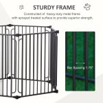 Dog Playpen with Door & Removable Cover for Small & Most Medium Sized Dogs Indoor & Outdoor Use, 47" H - Image 5