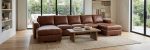 Donovan Leather Sofa With Chaise - Image 5