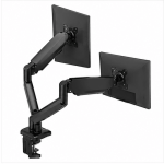 Dual Monitor Stand Adjustable Gas Spring Arm Desk Mount with VESA Bracket - Image 2