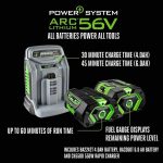 EGO POWER+ 21-Inch 56V Self-Propelled Electric Lawn Mower with Touch Drive, 4.0Ah & 6.0Ah Batteries, and Charger - Image 3