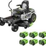 EGO Power+ Electric Riding Lawn Mower, 52″ Deck with Zero Turn Radius, Includes (6) 56V 12.0Ah Batteries and Chargers – ZT5207L - Prioka