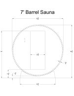 Essex 4 Person Barrel Sauna - Image 4