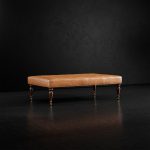 Fredric Leather Ottoman - Image 3