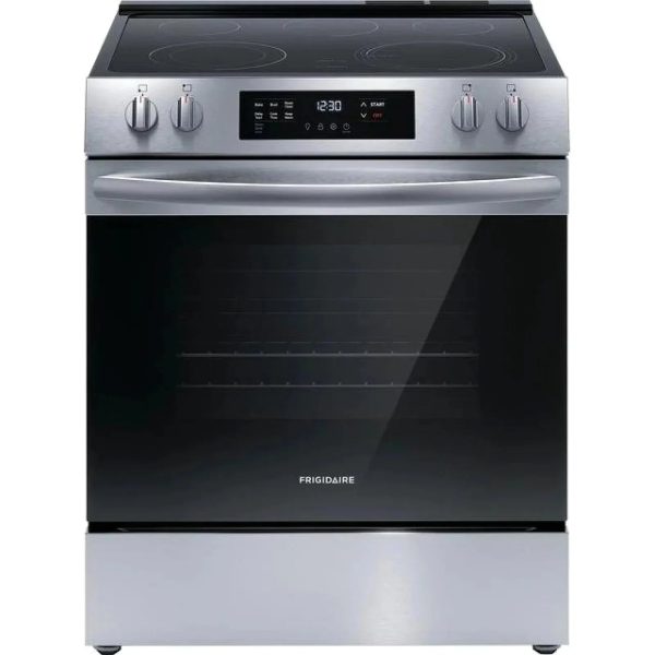 Frigidaire 30″ Front Control Electric Range with EvenTemp – Stainless Steel FCFE3062AS - Prioka