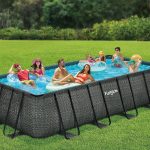 Funsicle 18' x 9' x 52" Oasis Rectangular Swimming Pool Set with 18' Cover - Image 9
