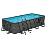 Funsicle 18' x 9' x 52" Oasis Rectangular Swimming Pool Set with 18' Cover - Image 3