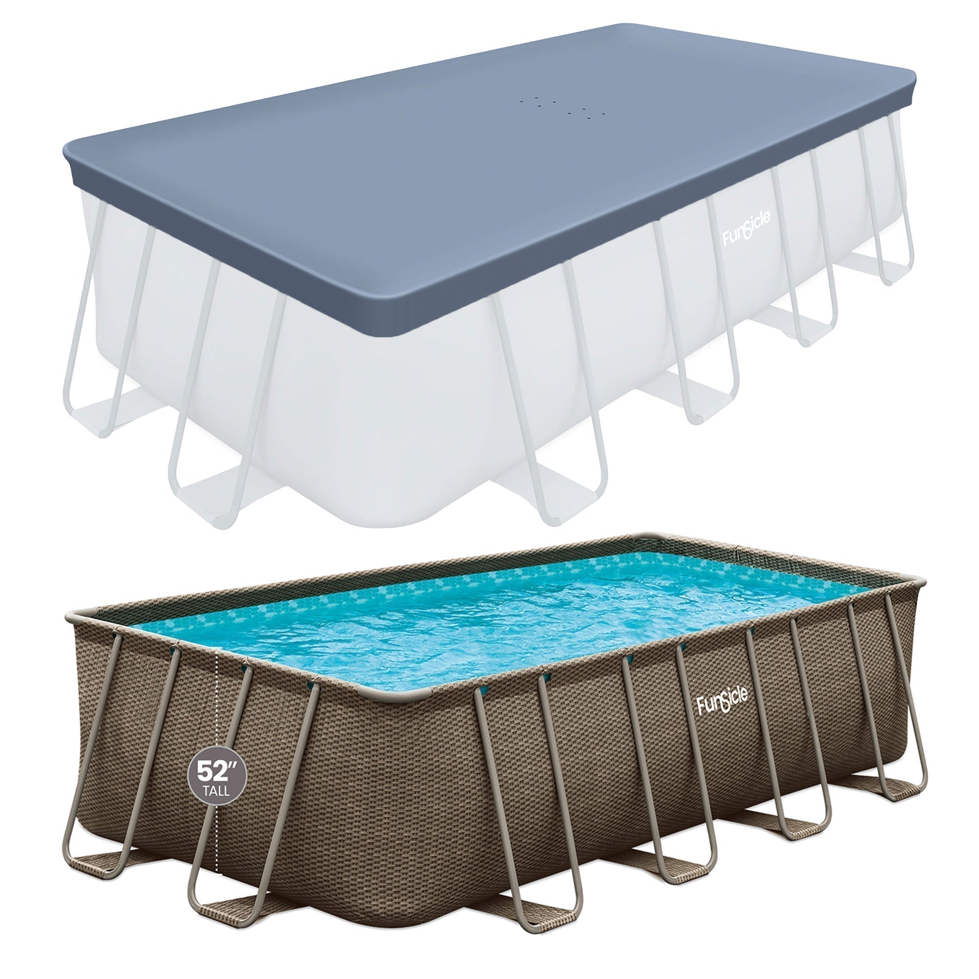 funsicle-18x9x52-oasis-rectangular-swimming-pool-set-with-18-cover-2809574 Funsicle 18'x9'x52" Oasis Rectangular Swimming Pool Set with 18' Cover - Image 1