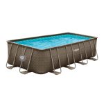 Funsicle 18'x9'x52" Oasis Rectangular Swimming Pool Set with 18' Cover - Image 7