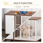 Furniture Style Dog Crate, Pet Cage Kennel End Table, Indoor Decorative Dog House, with Wooden Top, Door, for Small Dogs, Brown - Image 5