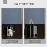 Furniture Style Indoor Dog Crate, End Table Pet Cage Kennel with Double Doors, and Locks, for Medium Dogs, Coffee - Image 5