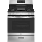 GE 30-Inch Freestanding Gas Range with 4.8 cu. ft. Oven Capacity and Sealed Cooktop Burners - Prioka