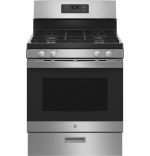 GE 30-Inch Freestanding Gas Range with 4.8 Cu. Ft. Oven, Stainless Steel – JGBS61RPSS - Prioka