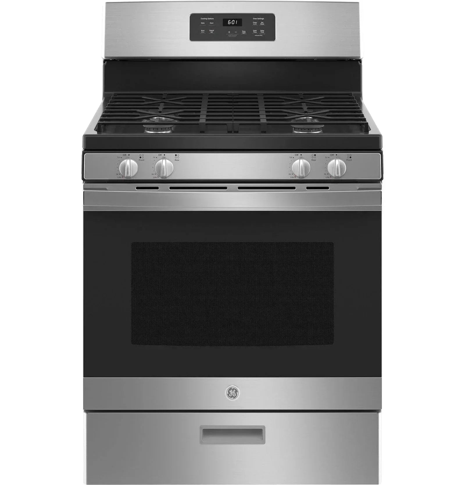 ge-30-inch-freestanding-gas-range-with-48-cu-ft-oven-stainless-steel-jgbs61rpss-4062796-1 GE 30-Inch Freestanding Gas Range with 4.8 Cu. Ft. Oven, Stainless Steel – JGBS61RPSS - Prioka