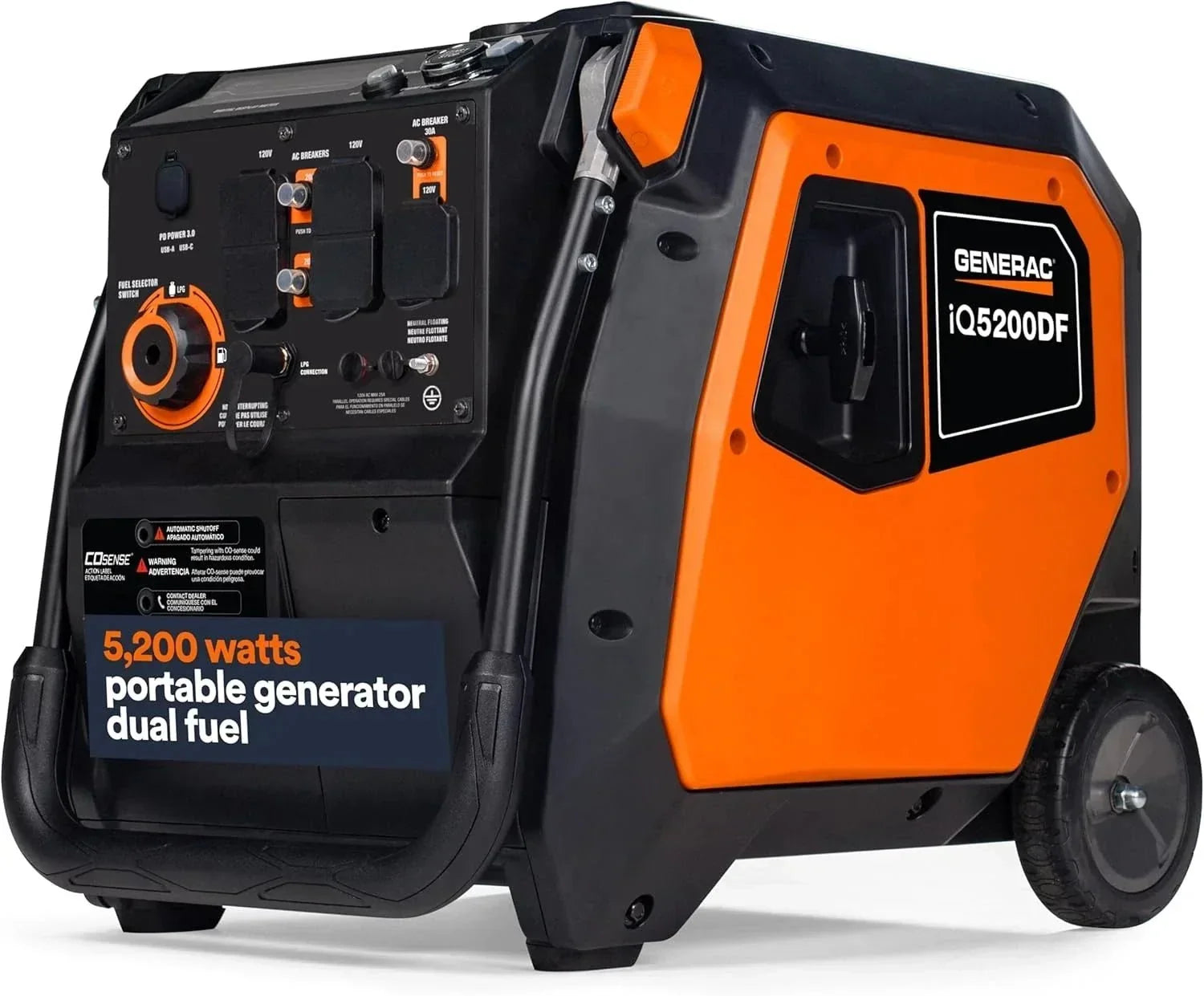 generac-iq5200-df-3900-watt-electric-start-dual-fuel-inverter-generators-2834135 Generac iQ5200 DF 3900 Watt Electric Start Dual Fuel Inverter Generators. - Prioka