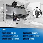 Go! Series Dual Rail Ride-Up Folding Motorcycle Trailer Discounted - Image 6