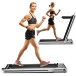 Goplus 2-in-1 Folding Treadmill, 2.25HP Electric Under Desk Treadmill W/LED Display - Image 12